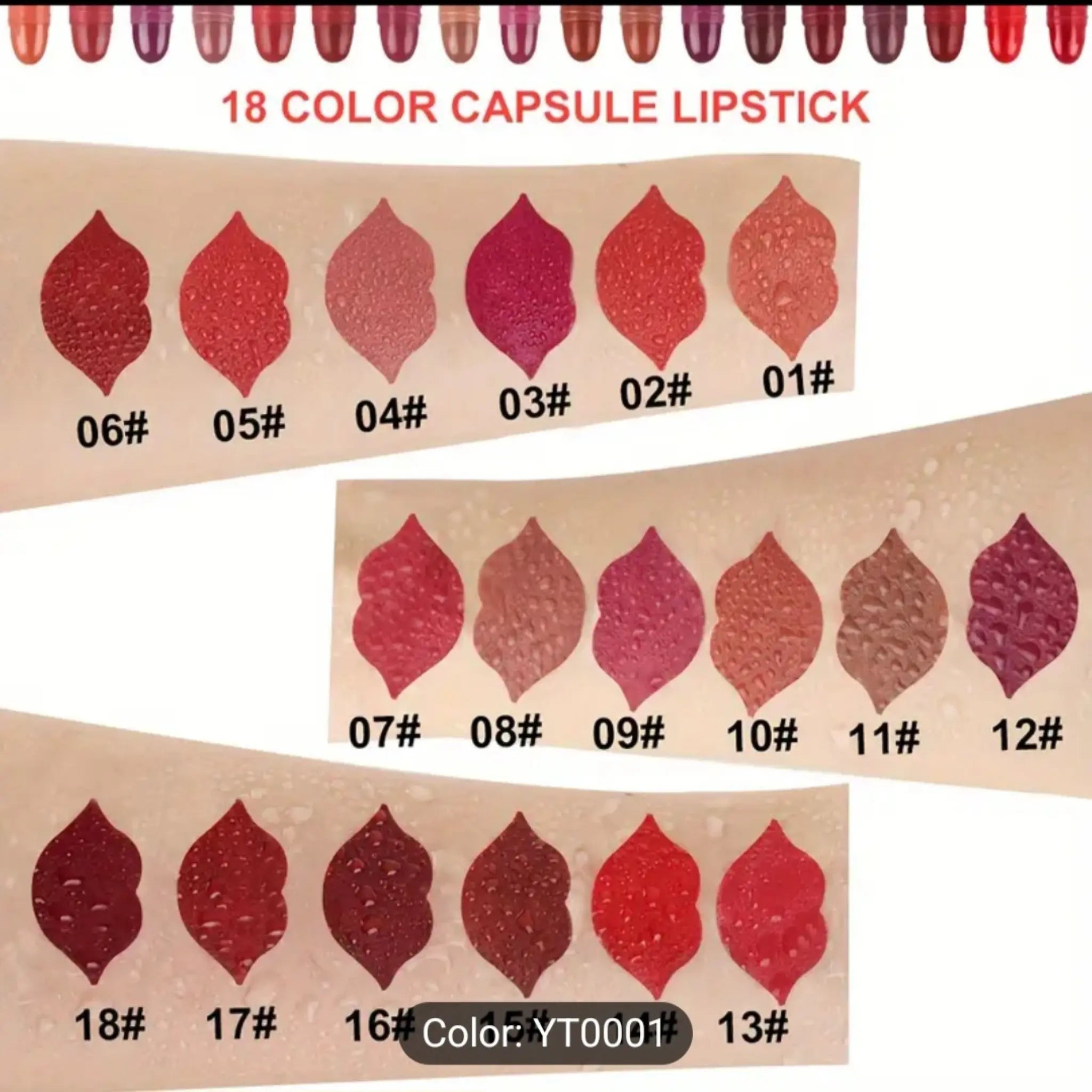 18-Color Capsule Lipstick Set