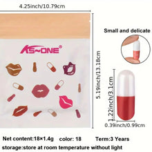 18-Color Capsule Lipstick Set – Mini Long-Lasting Matte Lipsticks  Portable & Lightweight  Moisturizing & Pigmented  Travel-Friendly Beauty Gift