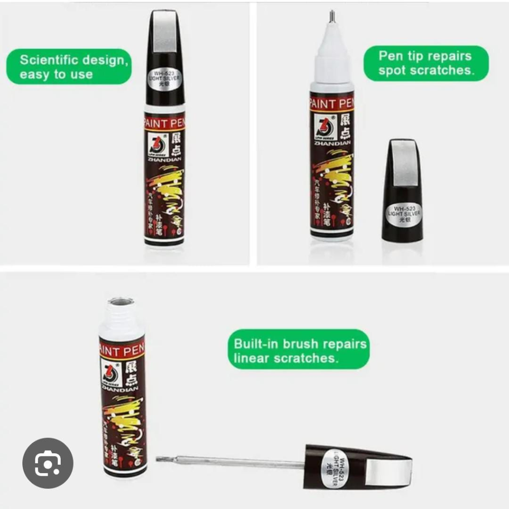 Zhandian Car Scratch Remover Paint Pen – Silver Gray (WH-424)