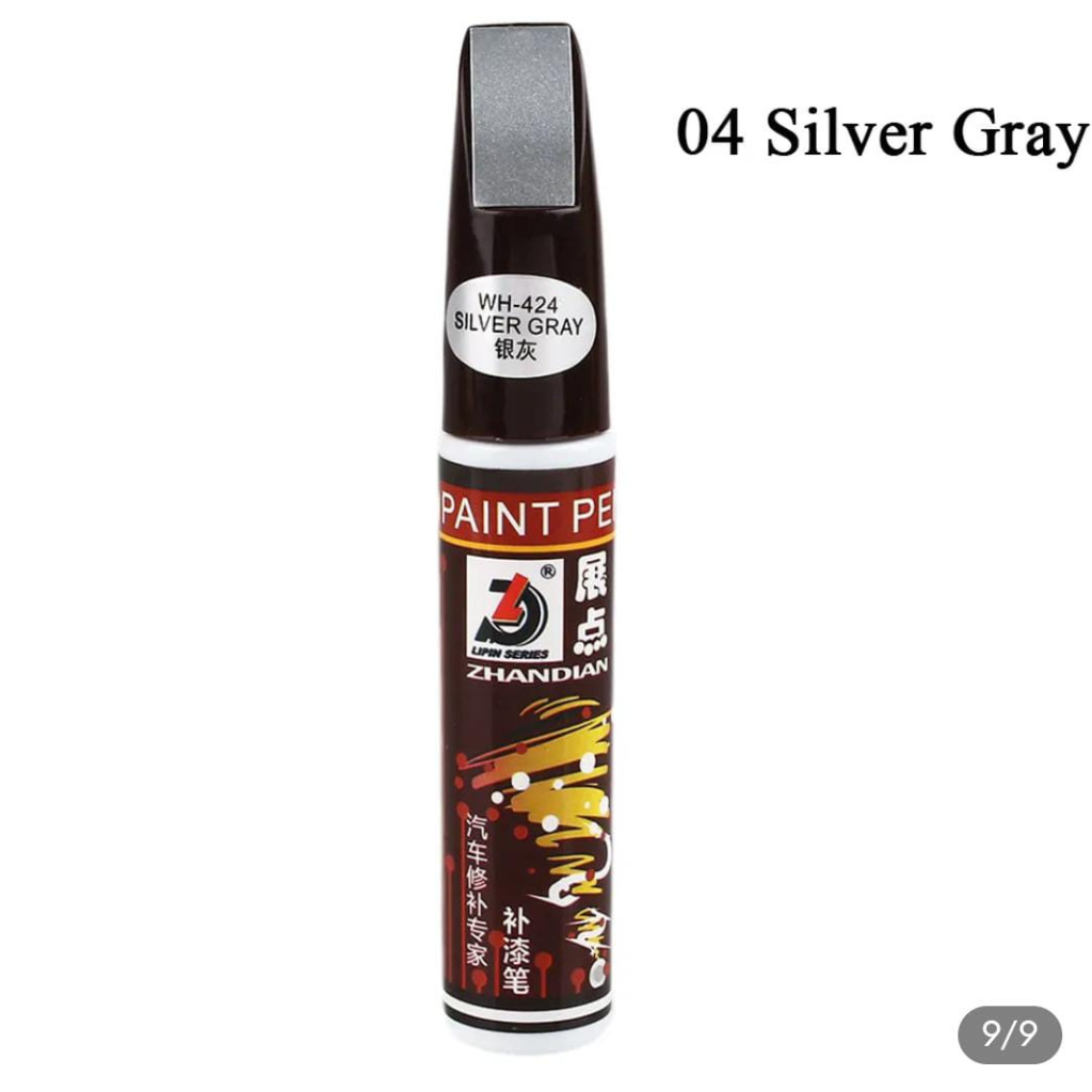 Zhandian Car Scratch Remover Paint Pen – Silver Gray (WH-424)