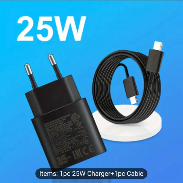 Android Charger 25W, for Samsung Charger, Super Fast Charging USB C Block, Type C