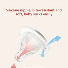 Anti-Colic Wide-Neck Baby Feeding Bottle with Soft Silicone Nipple and Easy-Grip Handles – 120ml, Blue