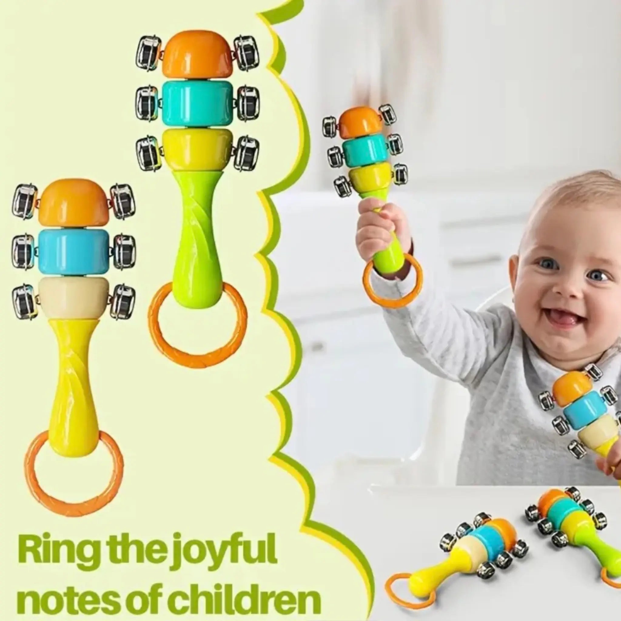 Baby Hand Crank Bell Game
