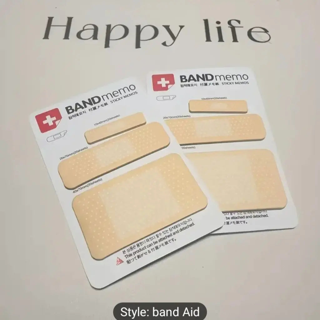 3 Sizes, Reusable Adhesive Memos for Notes & Reminders