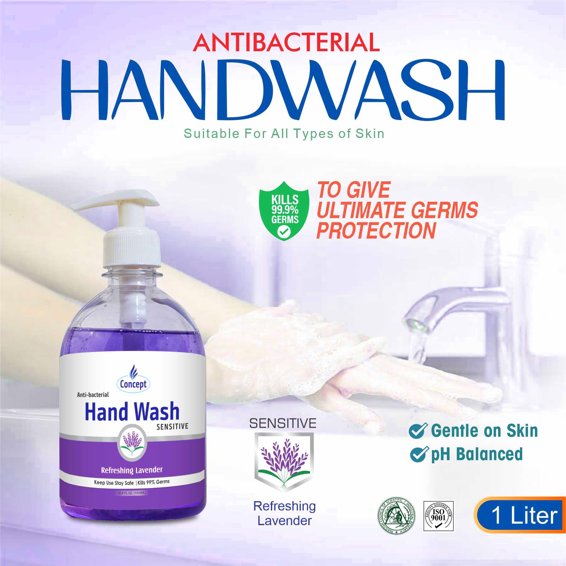 Clear Hand Wash Lavender
