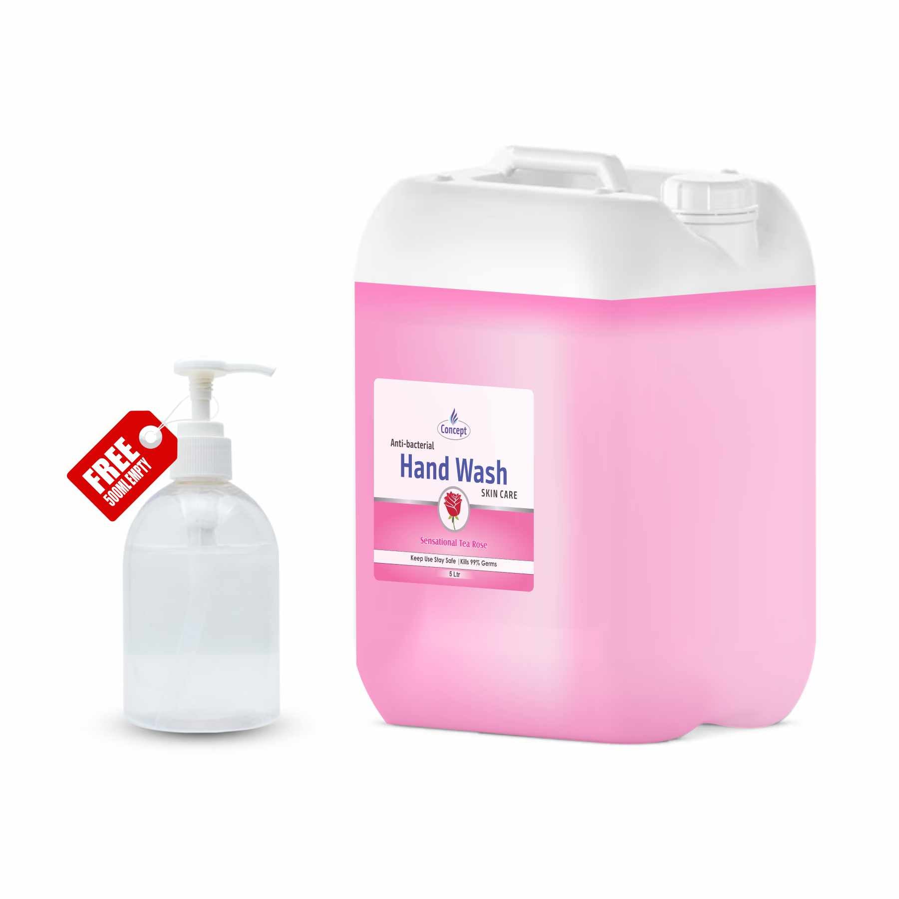 ROSE CLEAR HAND WASH  5 LTR