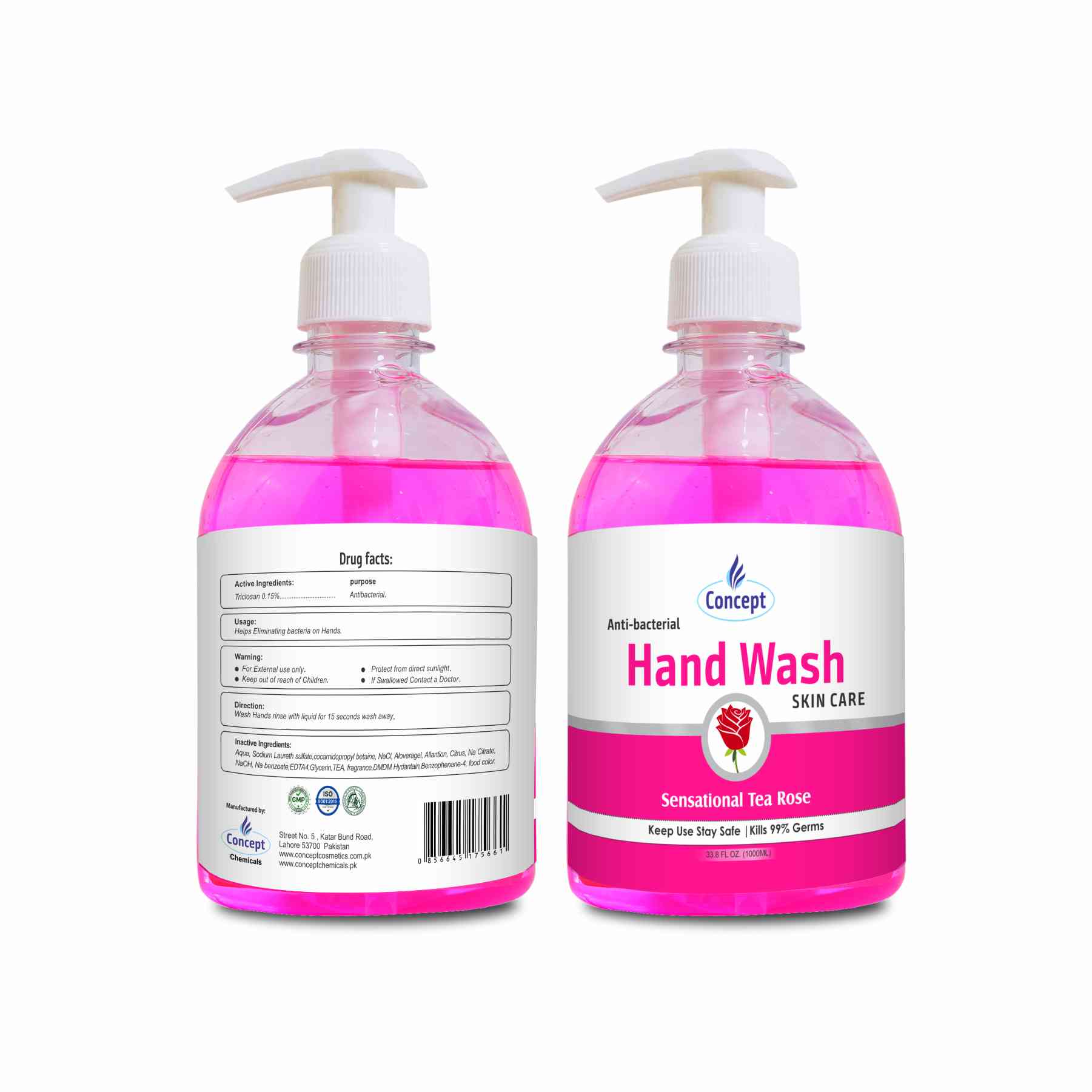 Clear Hand Wash Rose