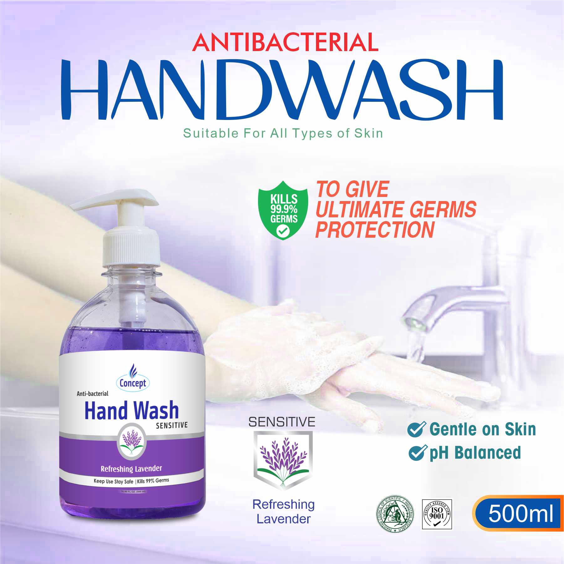 Clear Hand Wash Lavender