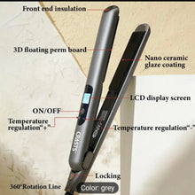 CRASTS Sleek Ceramic Flat Iron 2 in 1 Dual Voltage (45W) Hair Straightener & Curler, for Men & Women