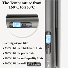 CRASTS Sleek Ceramic Flat Iron 2 in 1 Dual Voltage (45W) Hair Straightener & Curler, for Men & Women