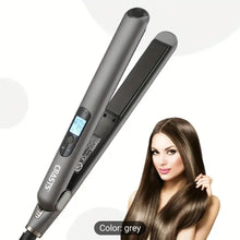 CRASTS Sleek Ceramic Flat Iron 2 in 1 Dual Voltage (45W) Hair Straightener & Curler, for Men & Women