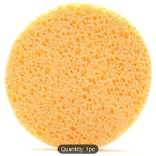 Imported Compressed Facial Cleansing Sponge Puff – 8cm Reusable Soft Face Cleanser Pad for Spa & Daily Skin Care Routine