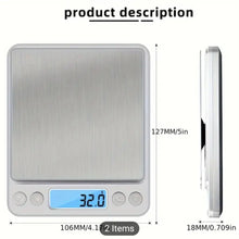 Digital Kitchen & Jewelry Scale – Stainless Steel, Multi-Purpose