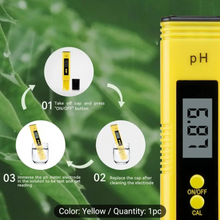 Imported Digital PH Meter for Water – High-Precision 0.01 PH Tester with 3 Calibration Powders | 0-14 PH Range, 154mm Portable Pen for Hydroponics, Pools, Drinking Water, and Aquariums