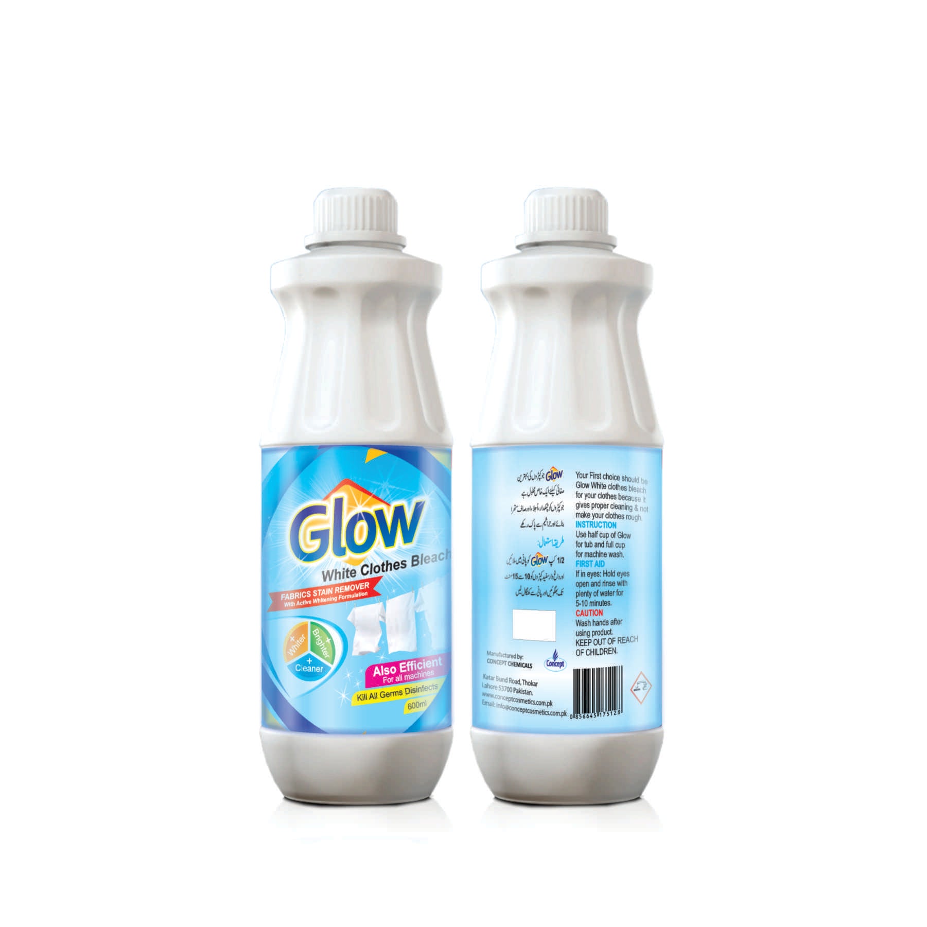 Glow White Clothing Bleach 600ML