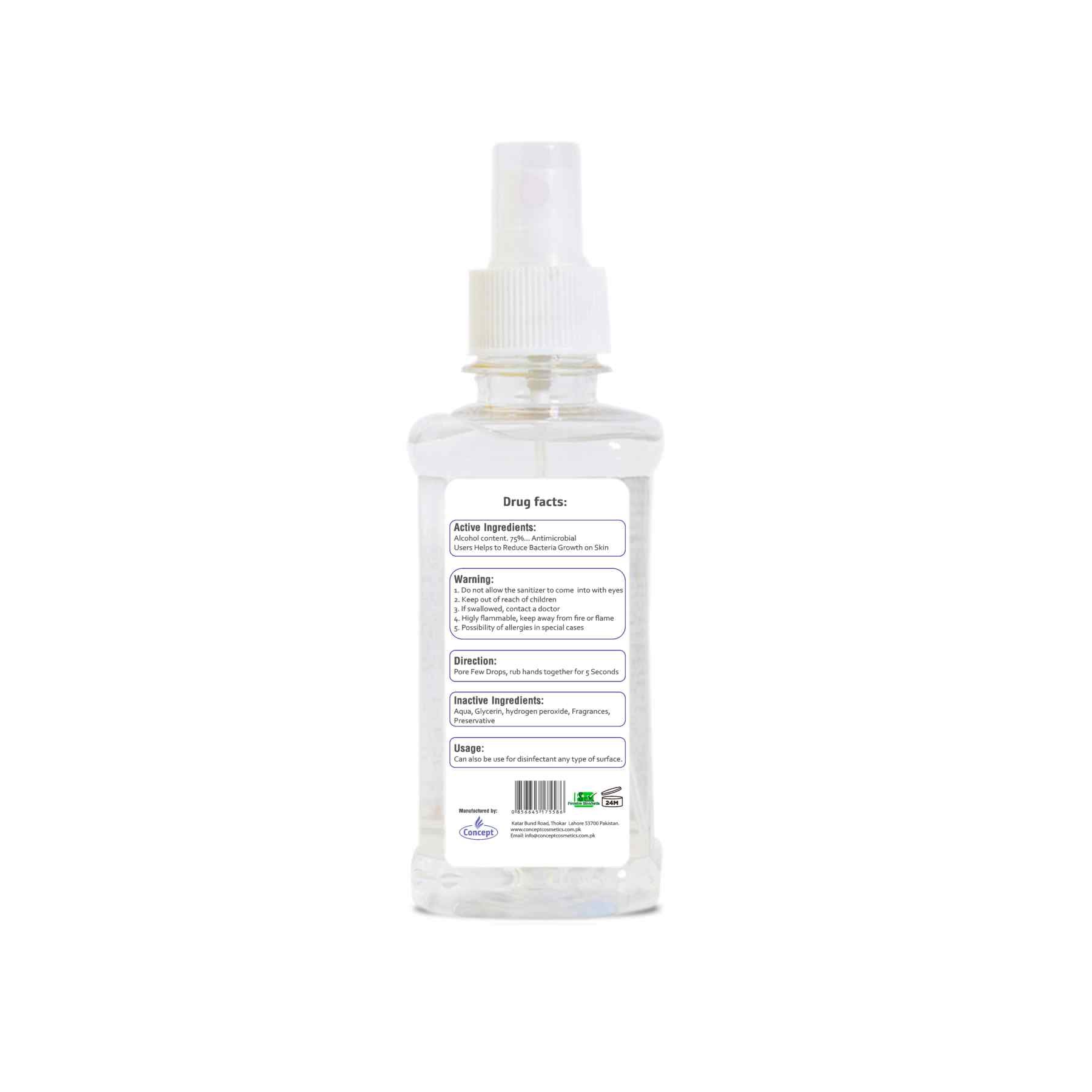 Hand Sanitizer liquid spray 250ML