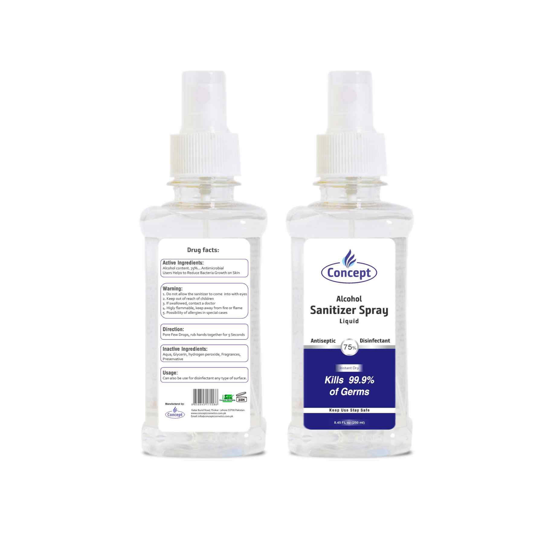 Hand Sanitizer liquid spray 250ML
