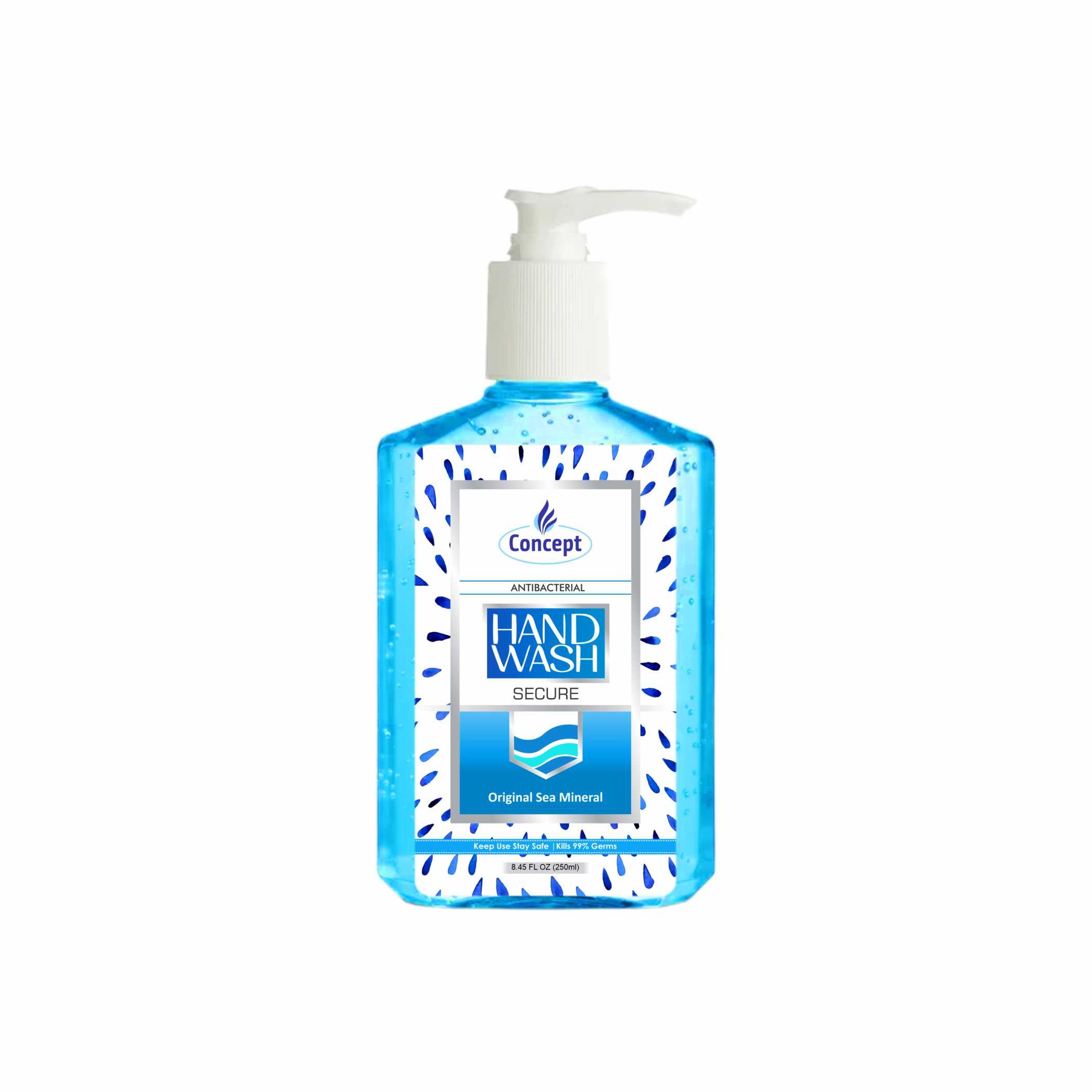 Hand Wash SQ Bottle Aqua Blue