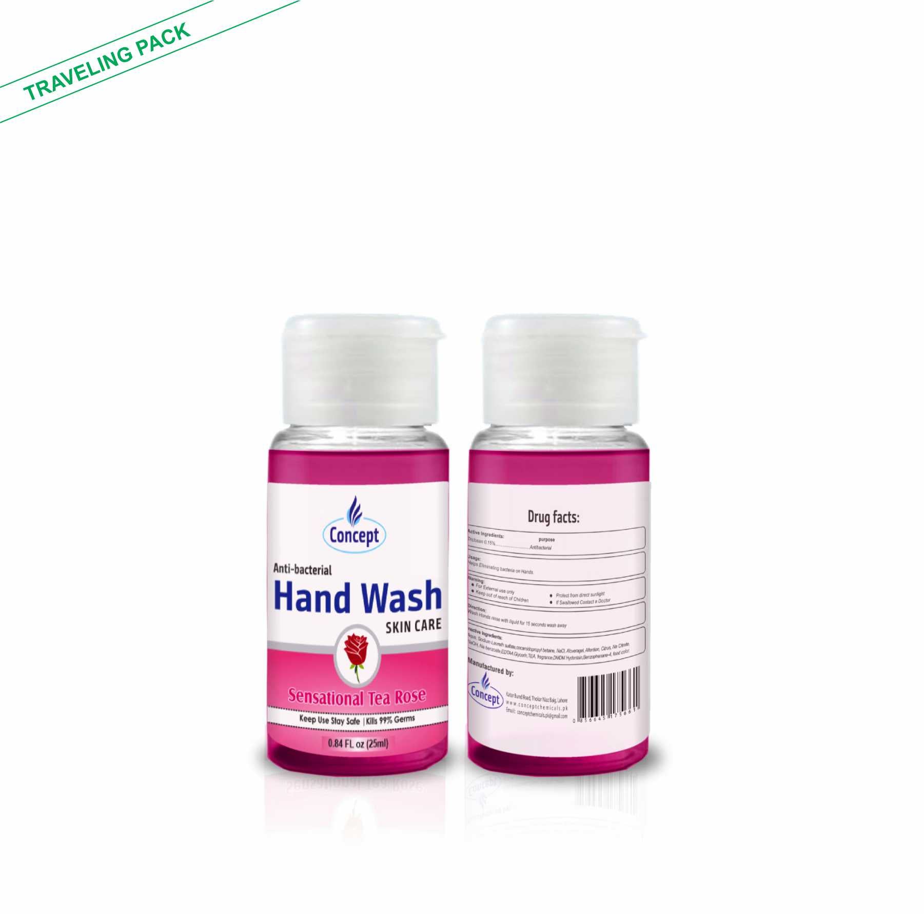 Rose Hand Wash Travelling Pack 30ML