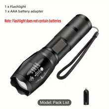 High-Powered LED Flashlight – 5 Modes Tactical Zoomable Torch – Waterproof & Durable for Camping, Hiking, Emergency & Everyday Use – Portable Handheld Flash Light
