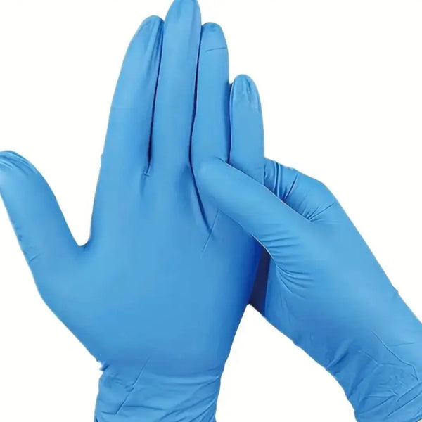 Imported 1 Pair Blue Nitrile Disposable Gloves – Powder-Free, Latex-Free  Durable, Non-Sterile Hand Protection for Cleaning, Medical & Everyday Use