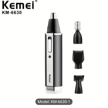 Kemei 4-in-1 Rechargeable Electric Hair Trimmer Grooming Kit for Men Beard, Nose, Ear, and Eyebrow Trimmer