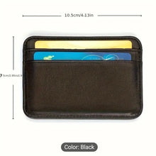 Luxury Leather Slim Wallet for Men  Minimalist Card Holder & Small Purse  Ultra-Thin & Compact Design