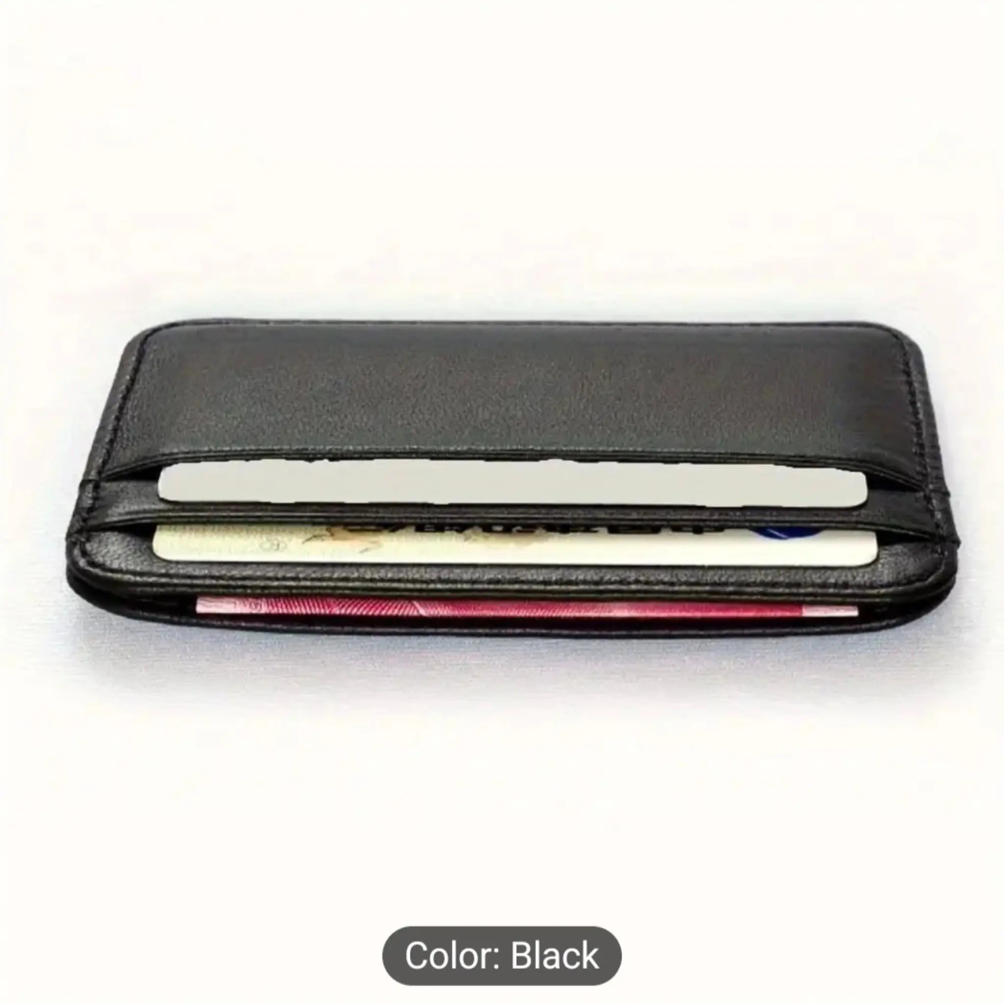 Luxury Leather Slim Wallet for Men Minimalist Card Holder & Small Purse
