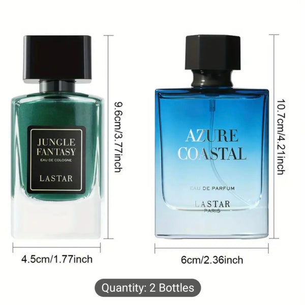 Luxury Men's Perfume Set - Lastar Jungle Fantasy & Azure Coastal