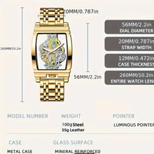 Luxury Silver Skeleton Watch for Men – Automatic Hollow-Out Design, Stainless Steel Band, Luminous Hands, Waterproof Fashion Timepiece