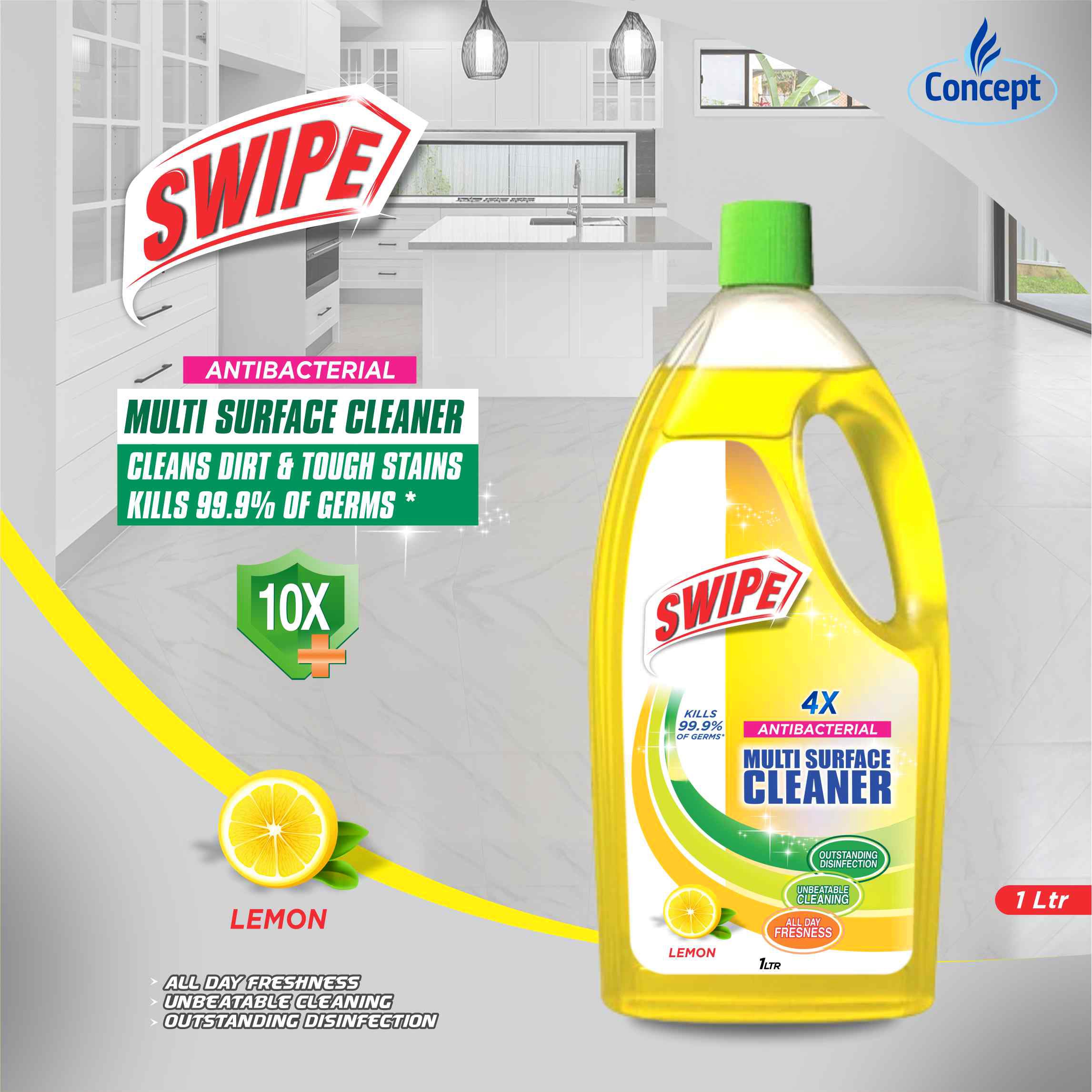 Swipe Multi Surface Cleaner Lemon