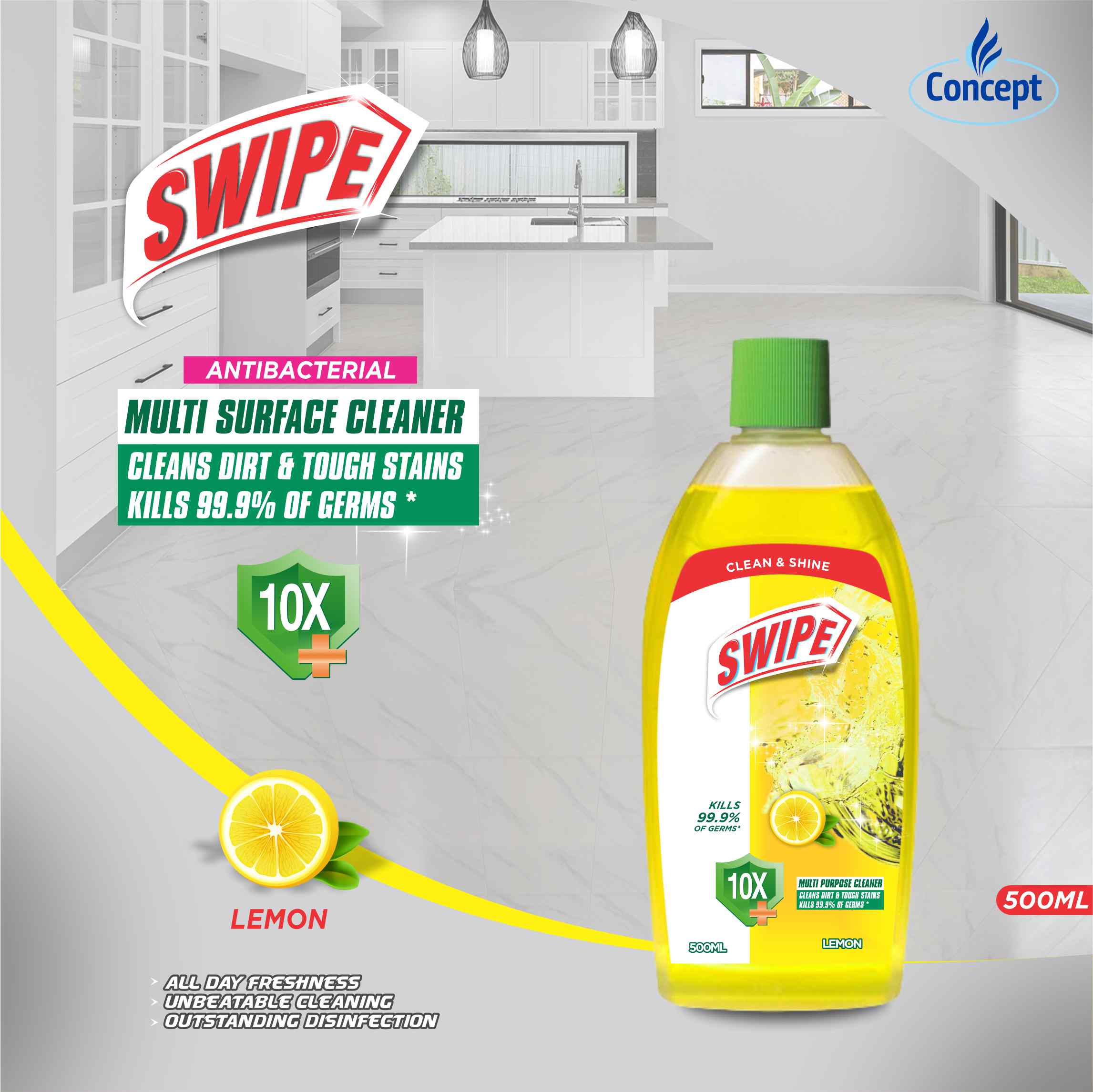 Swipe Multi Surface Cleaner Lemon