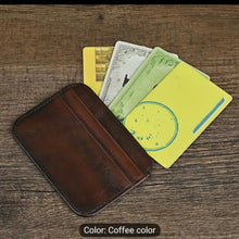 Mini Slim Smart ATM Card Holder – Small Leather Wallet for Men Ultra-Thin Bifold Card Wallet Compact & Stylish Credit Card Organizer (10cm x 7.5cm x 0.3cm)