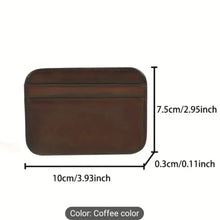 Mini Slim Smart ATM Card Holder – Small Leather Wallet for Men Ultra-Thin Bifold Card Wallet Compact & Stylish Credit Card Organizer (10cm x 7.5cm x 0.3cm)