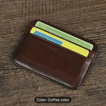 Mini Slim Smart ATM Card Holder – Small Leather Wallet for Men Ultra-Thin Bifold Card Wallet Compact & Stylish Credit Card Organizer (10cm x 7.5cm x 0.3cm)