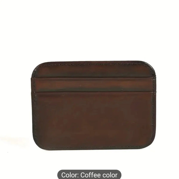 Mini Slim Smart ATM Card Holder – Small Leather Wallet for Men Ultra-Thin Bifold Card Wallet Compact & Stylish Credit Card Organizer (10cm x 7.5cm x 0.3cm)