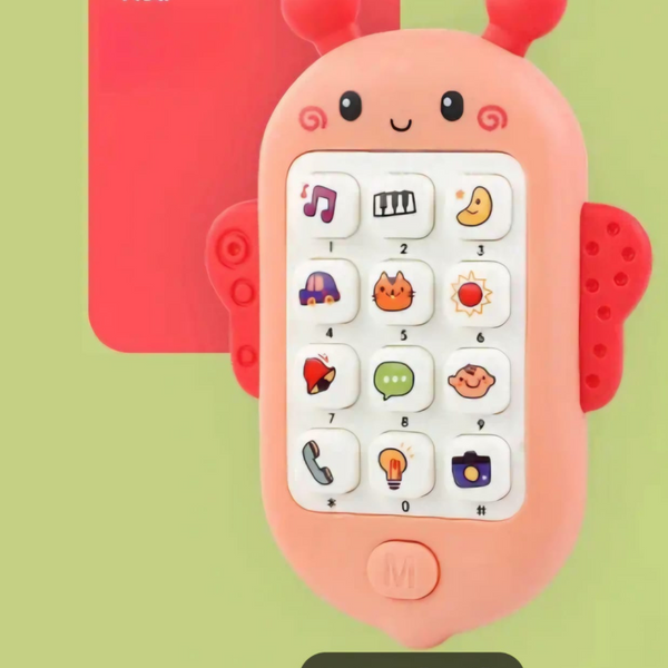 Montessori Baby Phone Toy – Musical Sensory Teether Toy for Toddlers  Educational Early Learning Mobile Toy for Kids