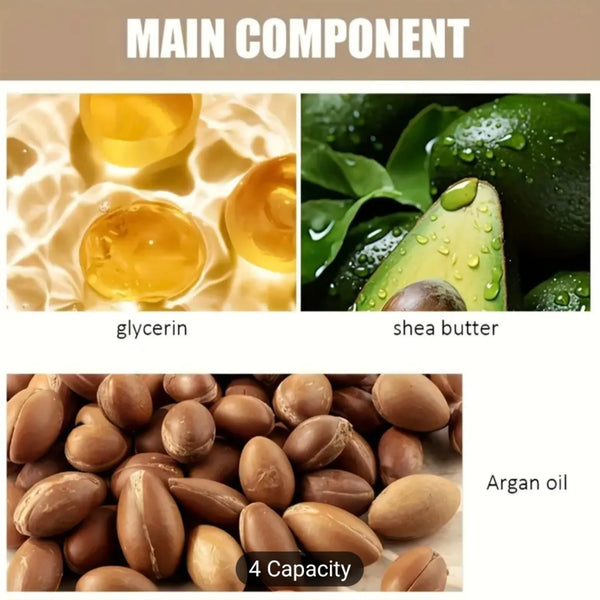 Imported Morocco Argan Hair Oil – Natural Treatment with Shea Butter & Glycerin | Anti-Breakage Serum for Dry, Damaged Hair