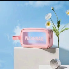 Imported PVC Transparent Travel Makeup Bag for Women – Portable Waterproof Cosmetic Toiletry Organizer Pouch with Zipper for Travel  & Daily Use