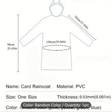 Reusable Waterproof PVC Rain Poncho with Hood