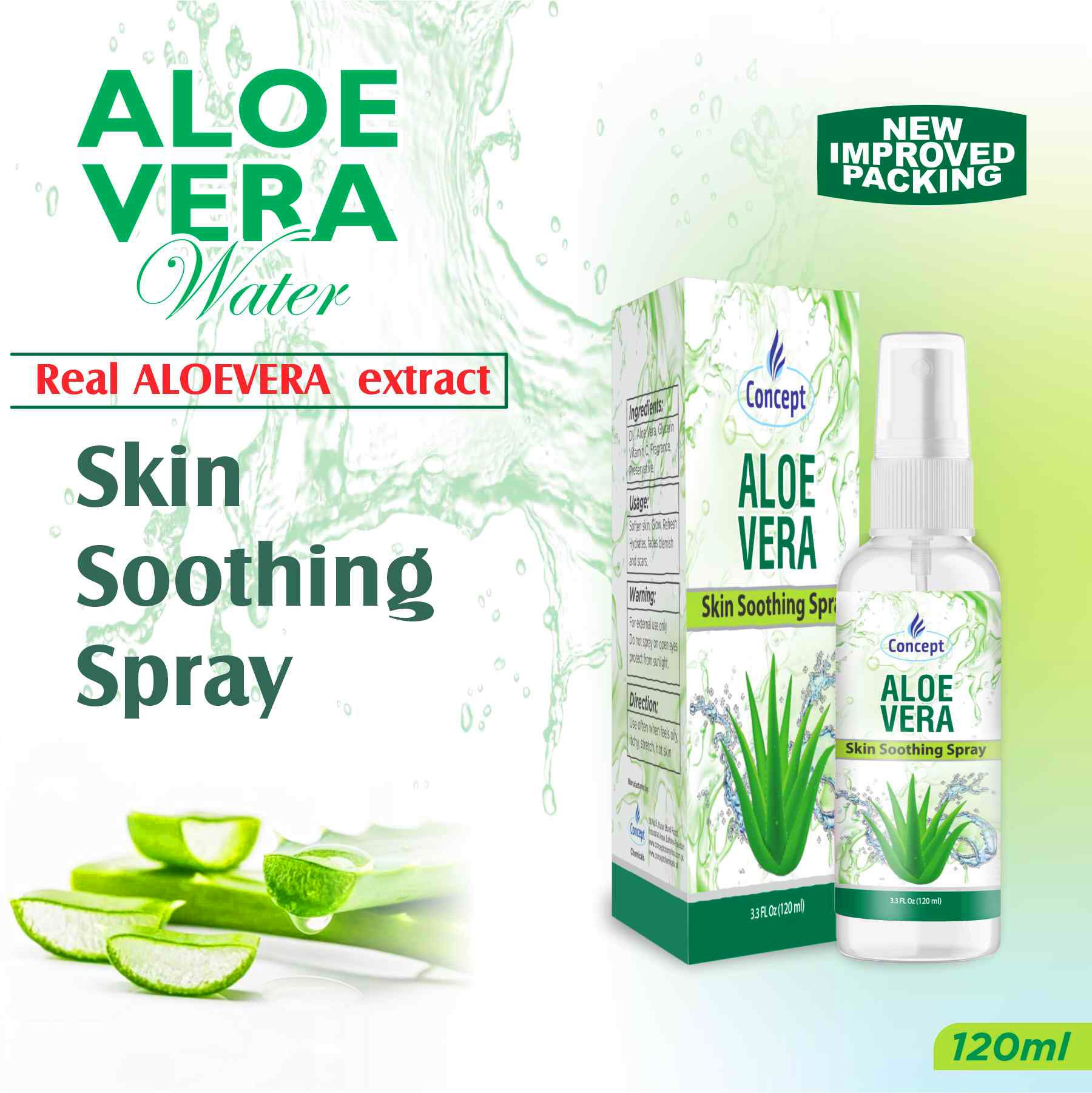 Skin Spray Alovera 120ML