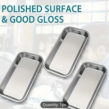 Imported Stainless Steel Surgical Instrument Tray Medical Tool Organizer for Lab, Dental, Tattoo, and Home Use