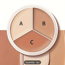 Tricolor Concealer Palette – 3-in-1 Full Coverage Face Corrector  Waterproof & Long-lasting  Compact 5cm Size