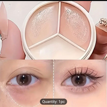 Tricolor Concealer Palette – 3-in-1 Full Coverage Face Corrector  Waterproof & Long-lasting  Compact 5cm Size