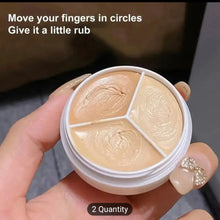 Tricolor Precision Concealer Palette – 3-in-1 Creamy & Lightweight Full-Coverage Makeup  Waterproof & Long-Lasting  Compact 5cm Travel-Friendly Size