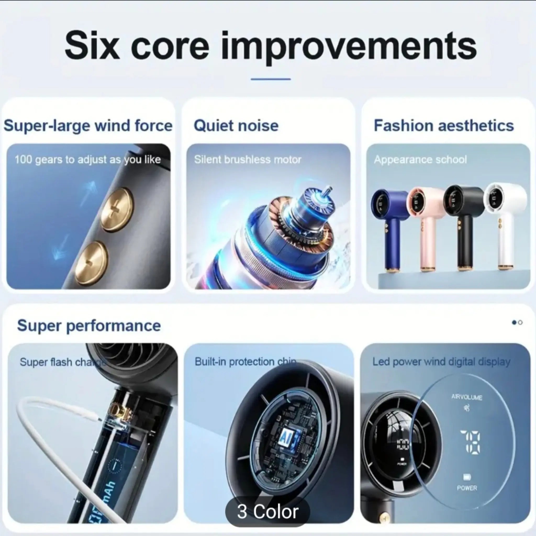 Turbo Jet Fan Mini Portable Ice Cold Fan