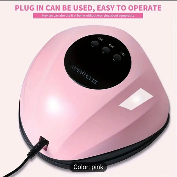 Imported UV LED Nail Lamp Dryer with Smart Infrared Sensor – 3 Timer Settings  Fast Curing Pink Nail Gel Dryer for Manicure & Pedicure