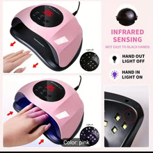 Imported UV LED Nail Lamp Dryer with Smart Infrared Sensor – 3 Timer Settings  Fast Curing Pink Nail Gel Dryer for Manicure & Pedicure