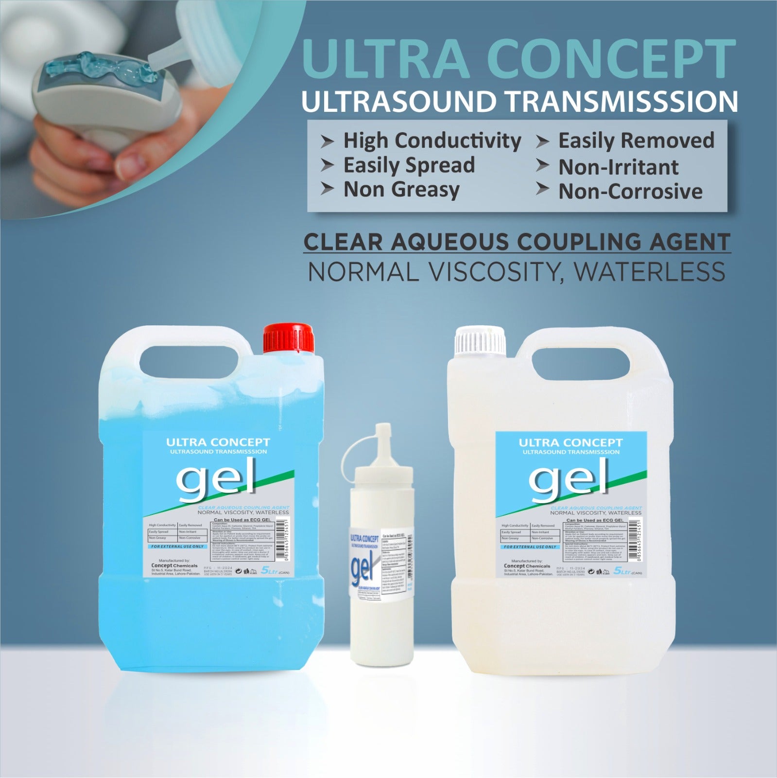Ultrasound Gel Can 5 Litre