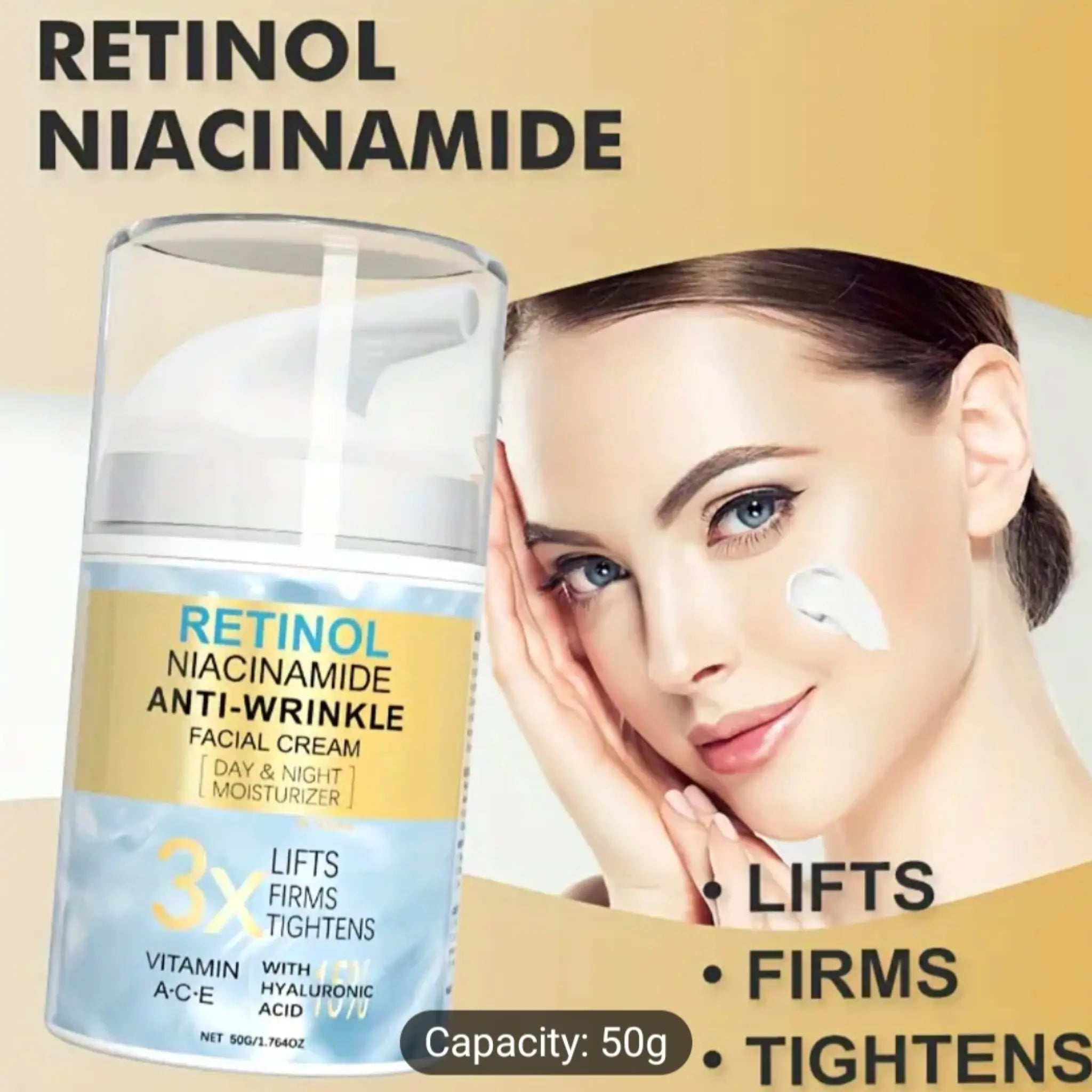 Unisex Anti-Wrinkle Facial Cream Day & Night Moisturizer
